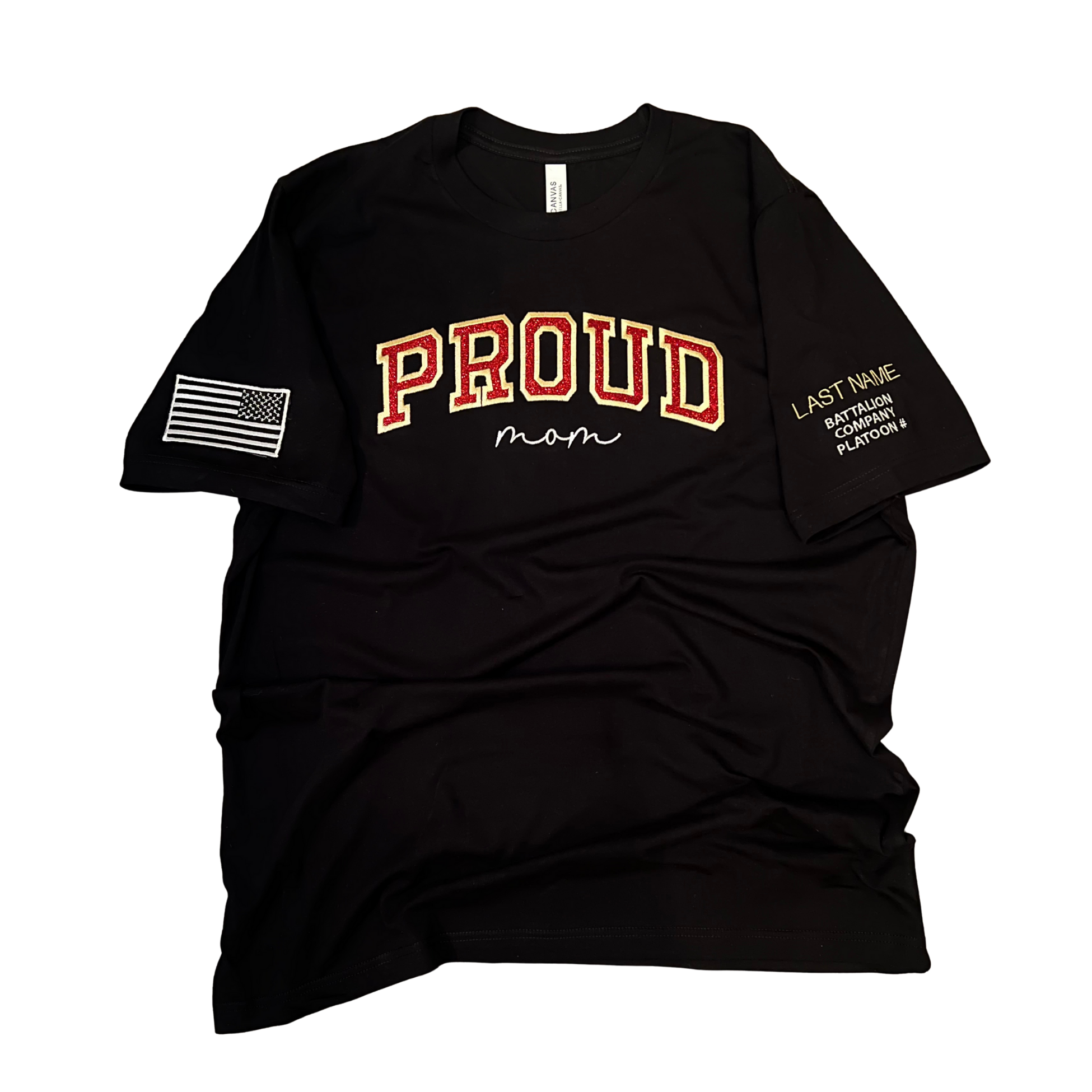PROUD Mom - USMC Color Theme Shirt